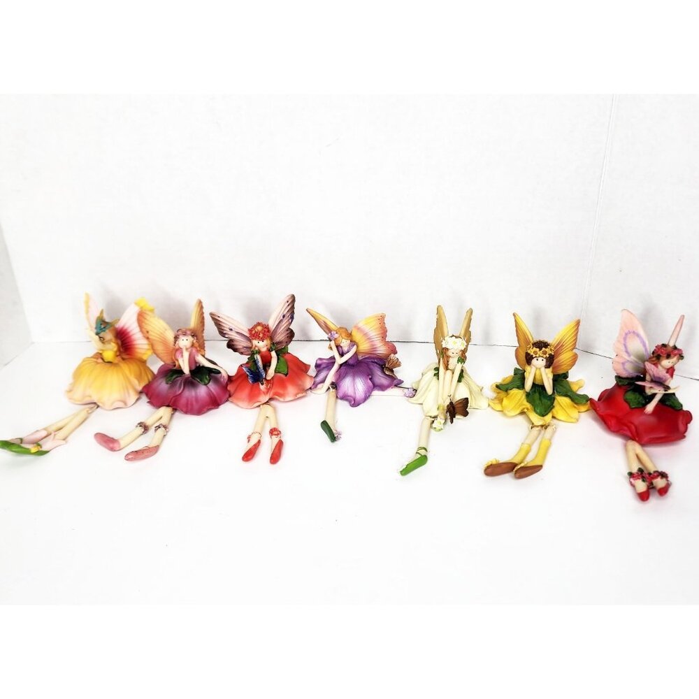 Garden Fairies of Stille ~ Set of 7- Shelf Sitter Figurines